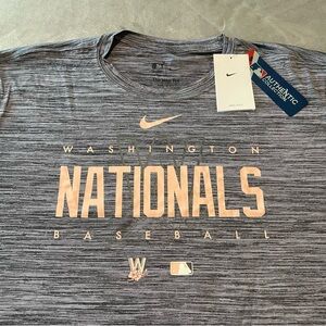Washington Nationals Nike City Connect Shirt Mens Velocity Practice Performance